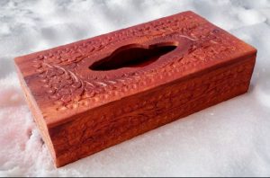 Store your elegance with wooden tissue box